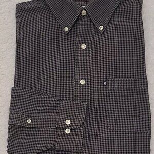 Brooks Brothers Men's XL Cotton Flannel Button Down Check Shirt GU